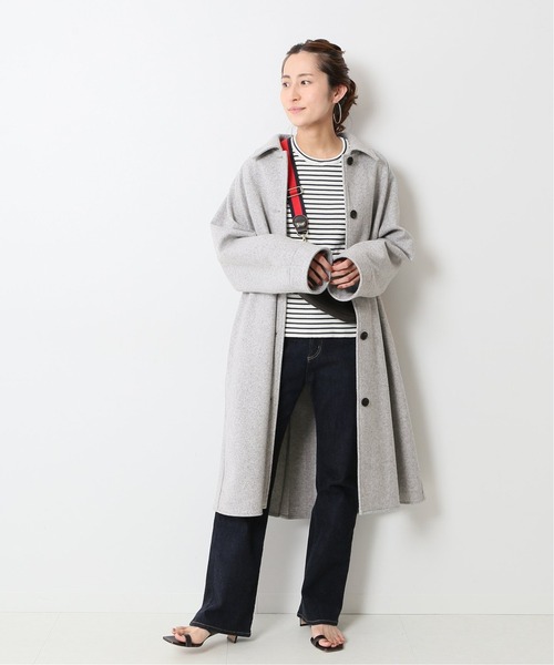 FRAMeWORK」 ステンカラーコート 36 グレー レディース ハミルトンバル