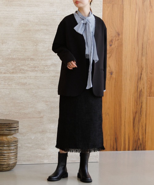 HIMIKO ブーツ 「HIMIKO」「撥水」サイドジップミドルブーツ/651414