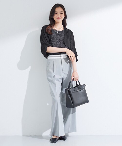 ⭐️インディヴィ INDIVI カーディガン 「接触冷感」シアーボレロ レディース
