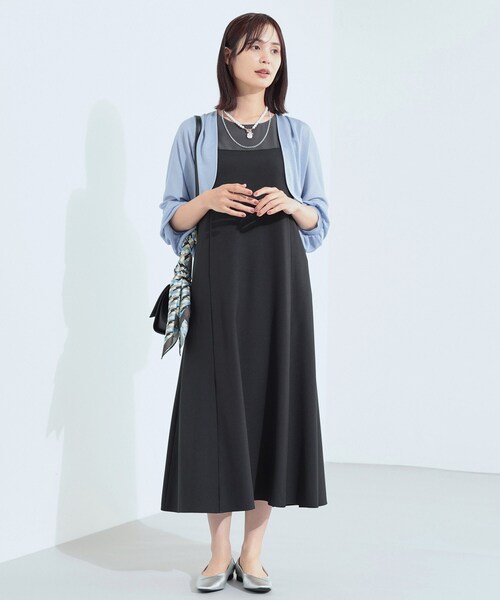 INDIVI カーディガン 「接触冷感」シアーボレロ レディース