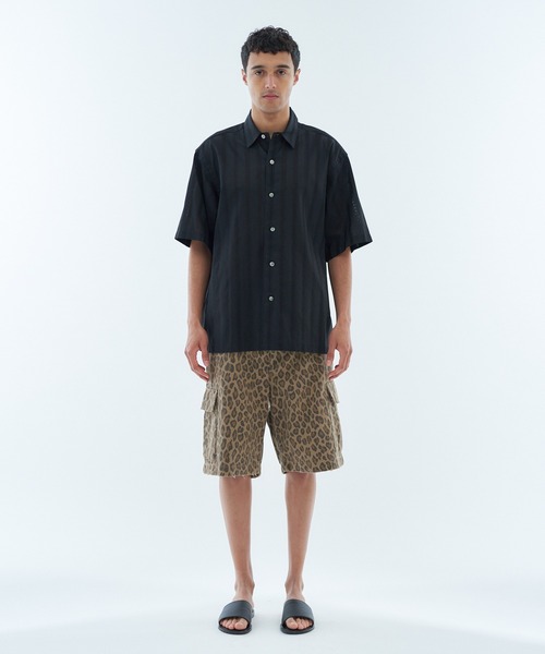 ESTNATION 「ESTNATION」 半袖シャツ MEDIUM ブラウン メンズ