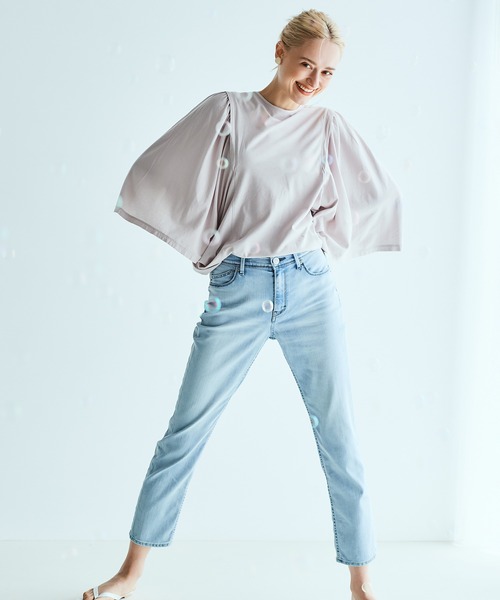 YANUK デニム 24サイズ ブルー 良品】yanuk ヤヌーク SHANNY シャニー バギー デニム サイズ24