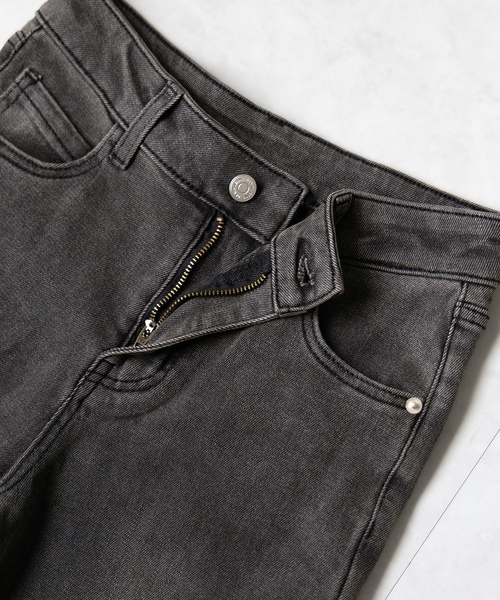 [me+em select] обработка Denim брюки SMALL черный женский 
