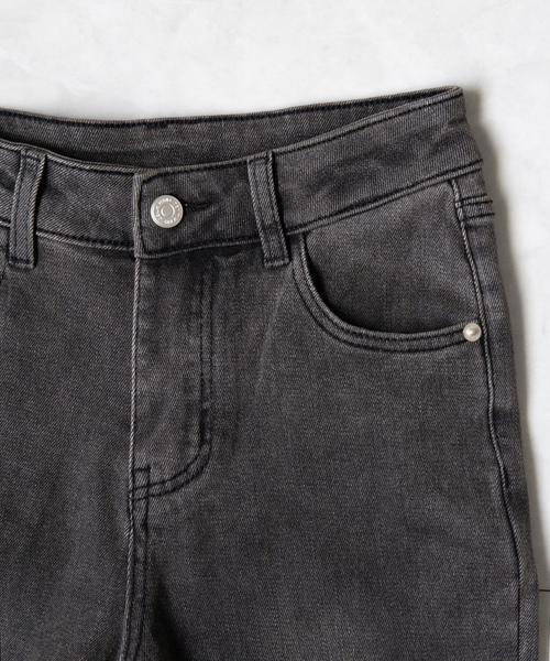 [me+em select] обработка Denim брюки SMALL черный женский 