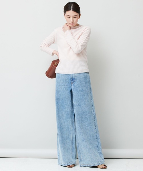 「Curensology」 加工デニムパンツ 40 ブルー レディース