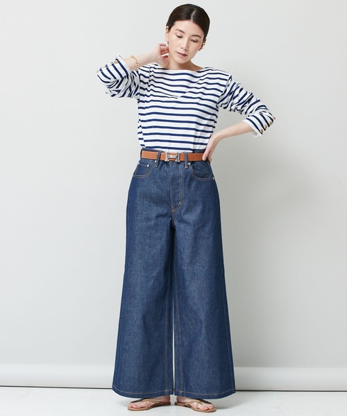 「Curensology」 加工デニムパンツ 40 ブルー レディース