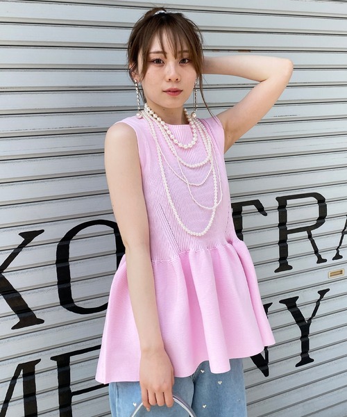 Narcissus（ナルシス） タンクトップ ノースリーブ 「PICCIN」ノースリ