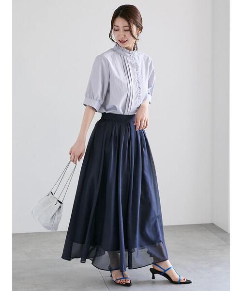 「Te chichi」 半袖ブラウス F ブルー レディース_画像3