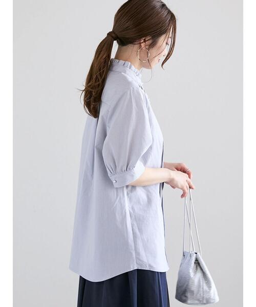 「Te chichi」 半袖ブラウス F ブルー レディース_画像5