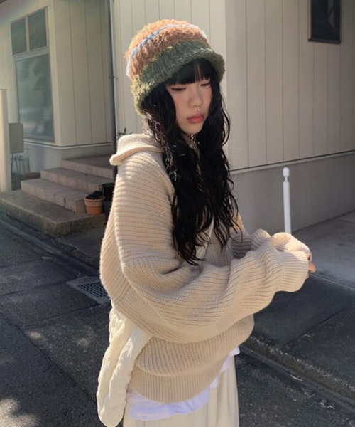 anyonemore タートルネック ニット セーター anyonemore(エニワンモア 