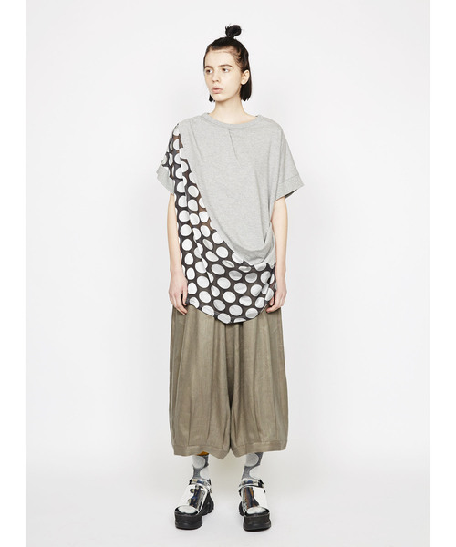 「gomme」 クロップドパンツ MEDIUM ブラック レディース_画像5