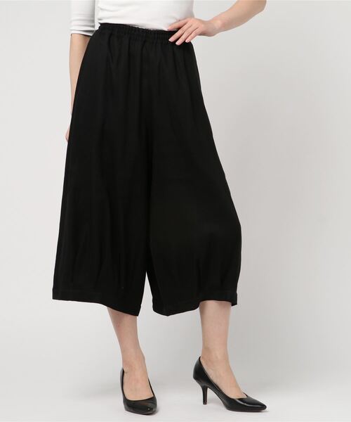「gomme」 クロップドパンツ MEDIUM ブラック レディース_画像6