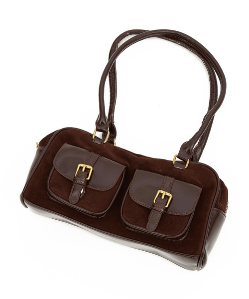 ボストンバッグ an meets zakka ベルベットロングハンドルミニボストン