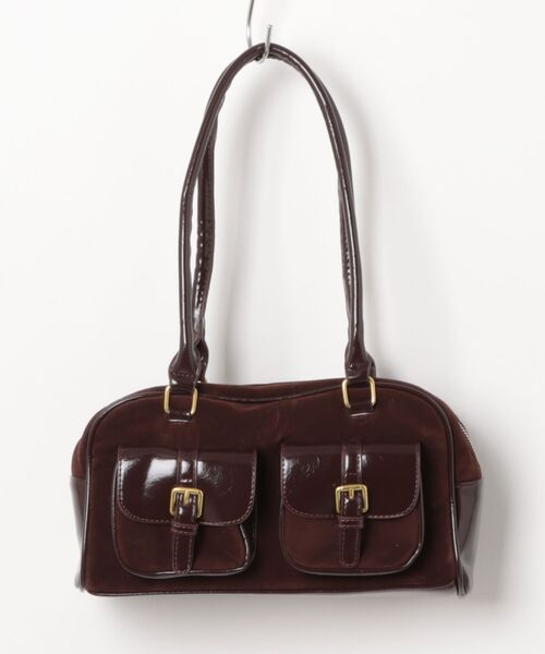 ボストンバッグ an meets zakka ベルベットロングハンドルミニボストン