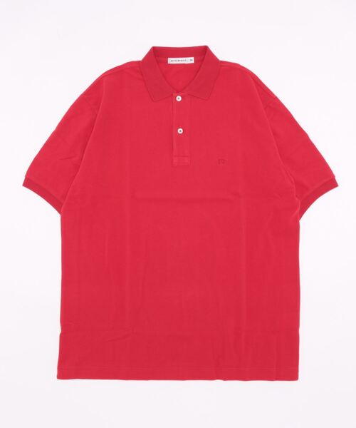 「Scye」 半袖ポロシャツ 36 レッド メンズ_画像2