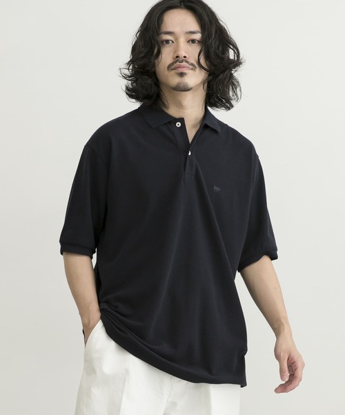 「Scye」 半袖ポロシャツ 36 レッド メンズ_画像8