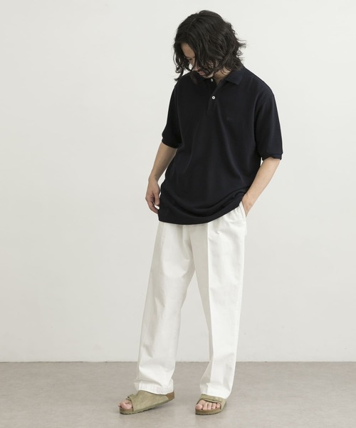 「Scye」 半袖ポロシャツ 36 レッド メンズ_画像9