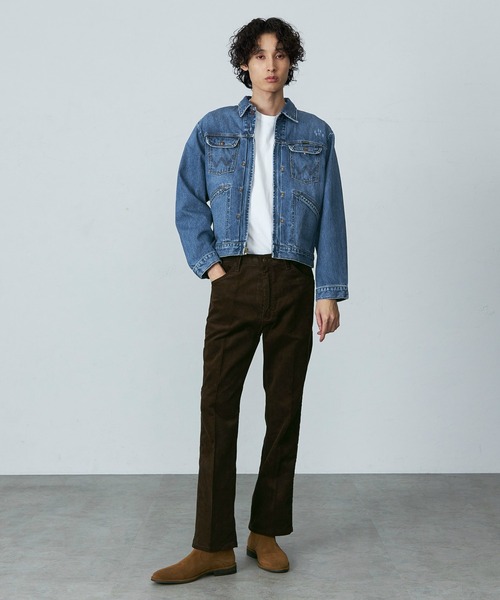 Wrangler デニムジャケット ウエストゴム付き Wrangler 「Wrangler」 デニムジャケット X-LARGE ブルー メンズ