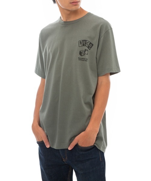 「RVCA」 半袖Tシャツ LARGE ブラック メンズ_画像6