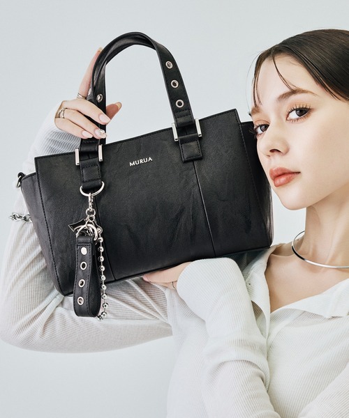 MURUA（ムルーア） ハンドバッグ 2WAYハンドバッグ MR-B1404 ベルト