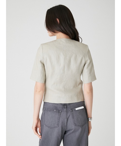 「Mila Owen」 ノーカラージャケット 0 ブラック レディース_画像5