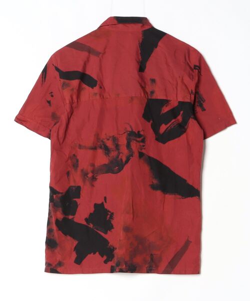 「Joe Casely-Hayford」 半袖シャツ S レッド メンズ_画像2