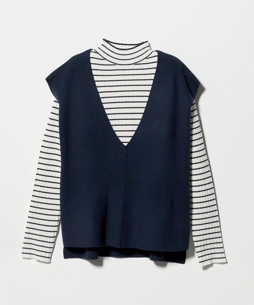 A DAY IN THE LIFE ニット セーター ベスト＋ハイネックニット