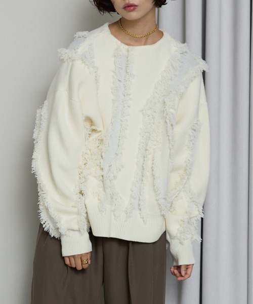 SOTT カーディガン Fringe 2way Cardigan / フリンジ2WAYカーディガン 