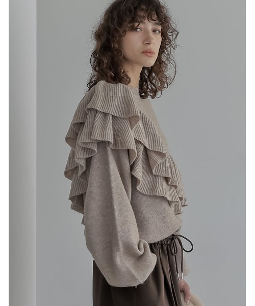 Re:EDIT（リエディ） ニット セーター 「2025AW COLLECTION」アシメ