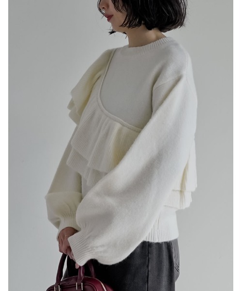 Re:EDIT（リエディ） ニット セーター 「2025AW COLLECTION」アシメ