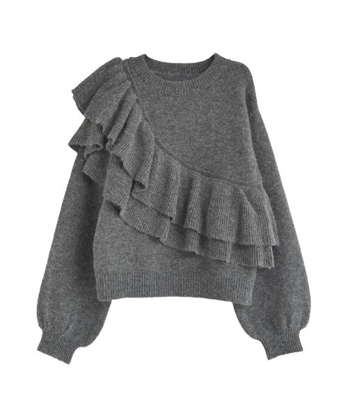 Re:EDIT（リエディ） ニット セーター 「2025AW COLLECTION」アシメ