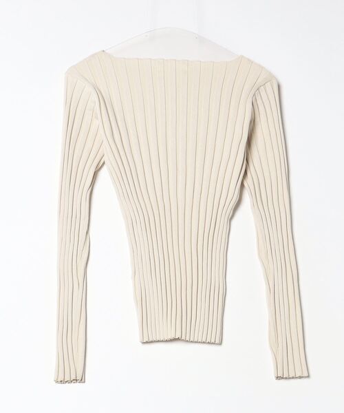 「GALLEST」 長袖ニット 38 ライトベージュ レディース_画像2