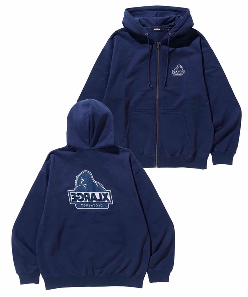 XLARGE（エクストラ ラージ） ジップアップパーカー L ネイビー メンズ