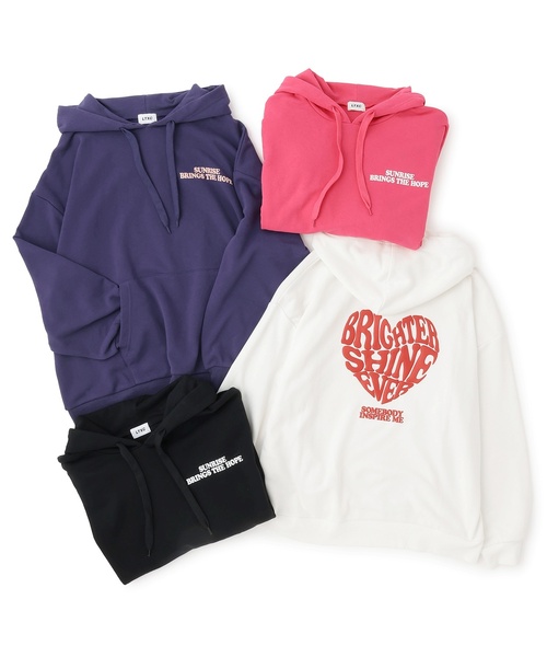 babylclub フーディ パーカー LOVETOXIC パーカー 「GOODPRICE」「LTXC」プクプクハートルーズ