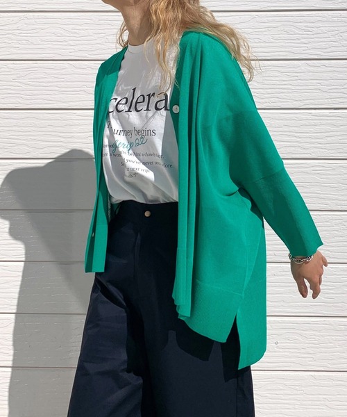 「Q」 半袖ニット MEDIUM ピンク レディース_画像7