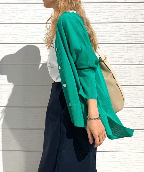 「Q」 半袖ニット MEDIUM ピンク レディース_画像8