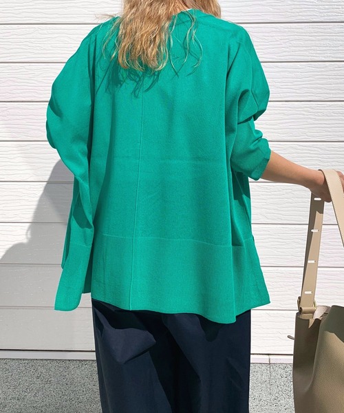 「Q」 半袖ニット MEDIUM ピンク レディース_画像9