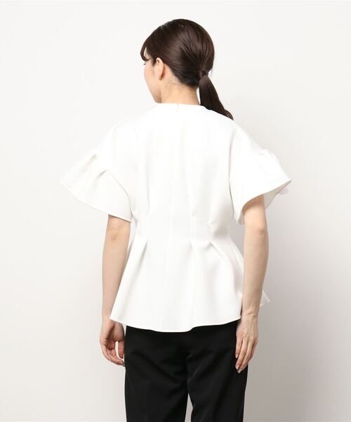 「LANVIN en Bleu」 半袖カットソー 38 ブラック レディース_画像3