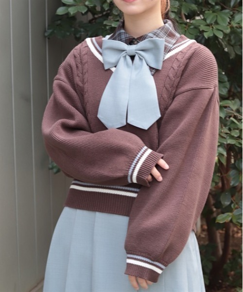 axes femme（アクシーズ ファム） ニット セーター ケーブルチルデン