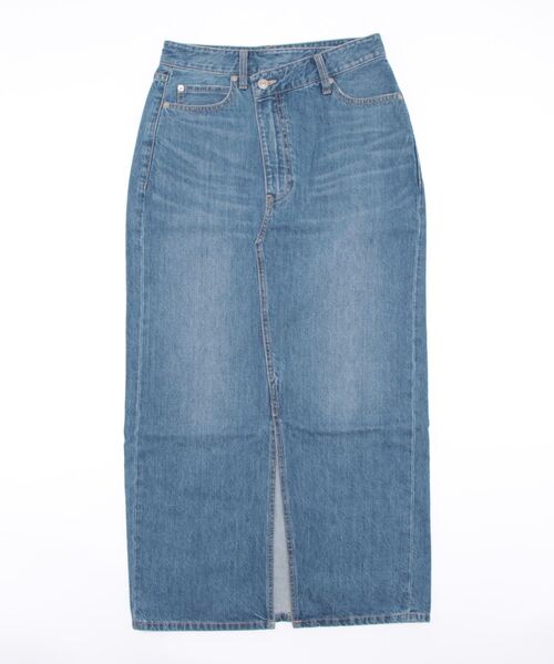 「LOWRYS FARM」 デニムスカート MEDIUM ブルー レディース_画像2