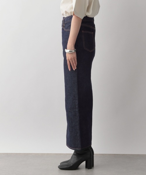 「LOWRYS FARM」 デニムスカート MEDIUM ブルー レディース_画像8