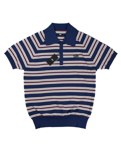TMT ポロシャツ 「TMT/ティーエムティー」DRY KNIT BORDER POLO SHIRTS