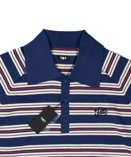 TMT ポロシャツ 半袖 「TMT/ティーエムティー」DRY KNIT BORDER POLO