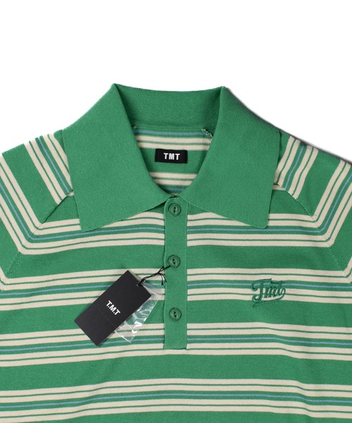 TMT ポロシャツ 半袖 「TMT/ティーエムティー」DRY KNIT BORDER POLO 
