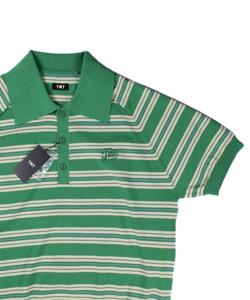 TMT ポロシャツ 半袖 「TMT/ティーエムティー」DRY KNIT BORDER POLO