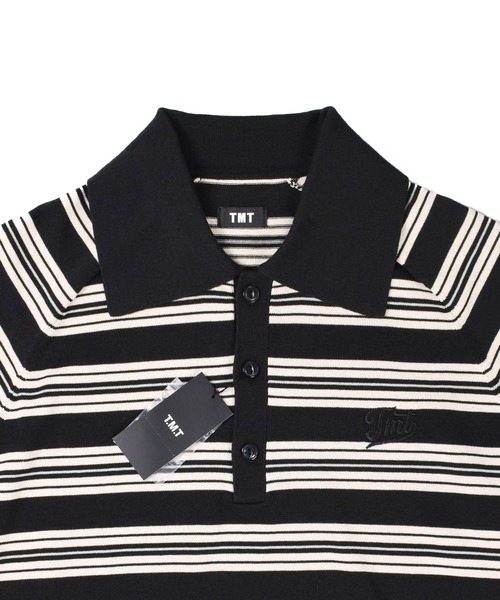tmt ボーダーポロシャツ TMT ポロシャツ 半袖 「TMT/ティーエムティー」DRY KNIT BORDER POLO