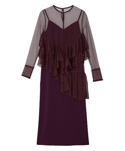 Ameri（アメリ） ドレス TULLE FRILL TOP SET DRESS : ZOZOTOWN Yahoo