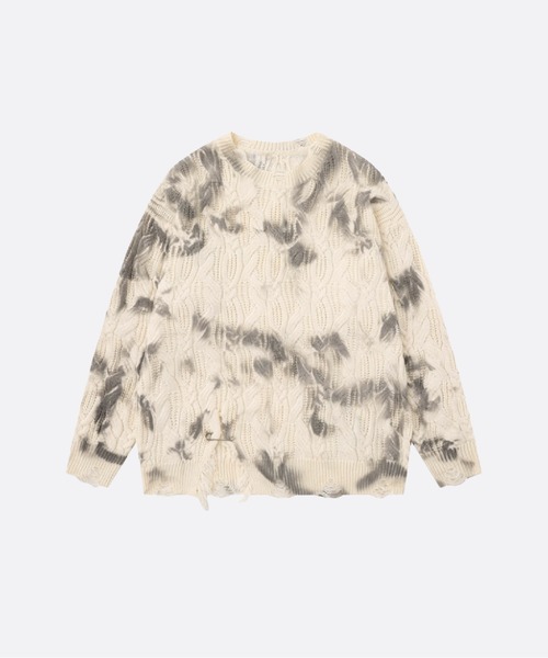 U：UME（ユーム） セーター ニット Tye Dye Jeresy Sweater メンズ