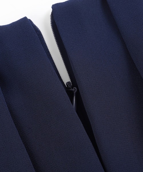 「DRESS STAR」 7分袖ワンピース - ブルーグレー レディース_画像5