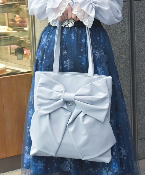 axes femme（アクシーズ ファム） トートバッグ タテ型ビッグリボン合